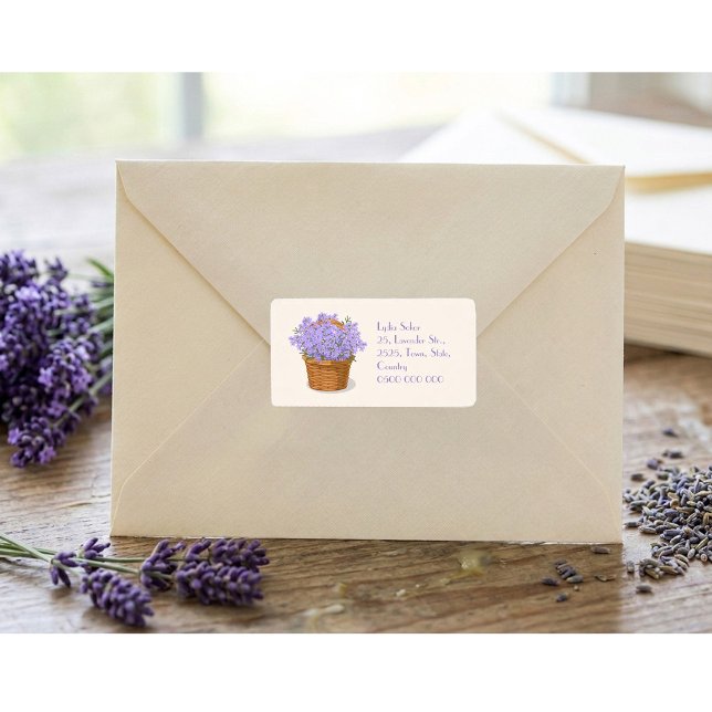 Custom Lavender Basket Address Label (Creator Uploaded)