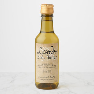 Custom Lavender Body Butter Wine Label
