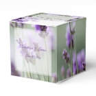 Custom Lavender Bohemian Wedding Favour Boxes