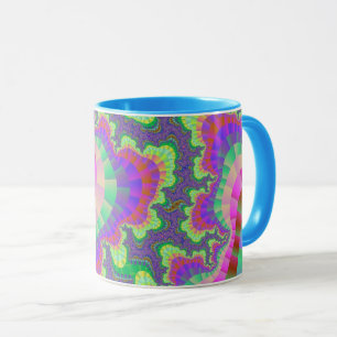 Custom Lavender Rainbow Gear Coffee Mug