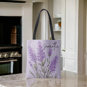 Custom Lavender Tote Bag for Mum, Mothers day Gift