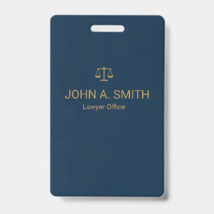 Custom Law Firm  ID Badge