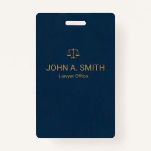 Custom Law Firm  ID Badge