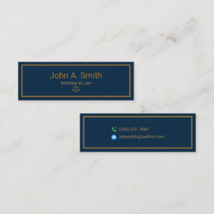 Custom Law Firm  Mini Business Card