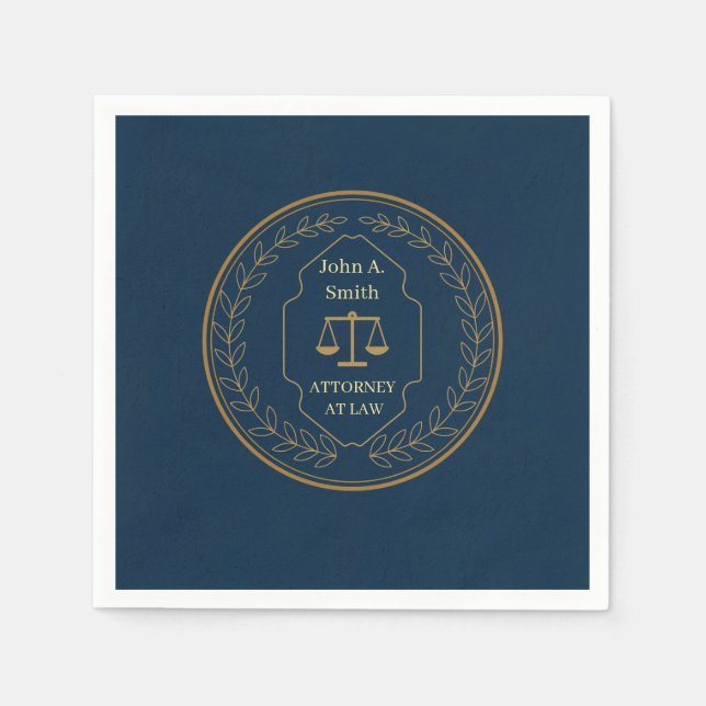Custom Law Firm  Napkin (Front)