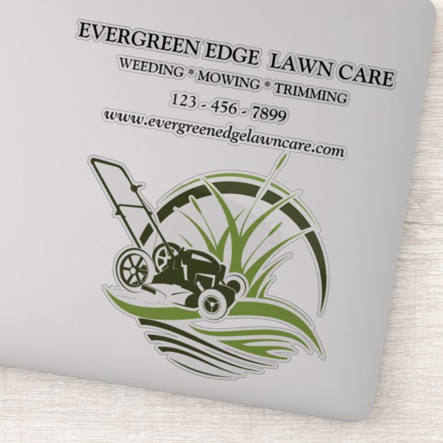 Custom Lawn Care Vinyl (Detail)