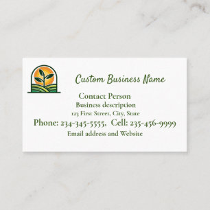 Custom Lawn Landscape Business Card