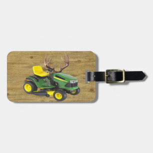 Custom Lawnmower Luggage Tag