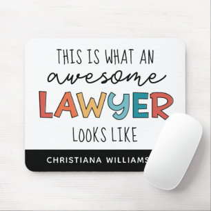 Custom Lawyer   Attorney at Law   Awesome Lawyer Mouse Pad
