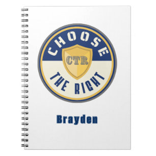 Custom LDS Primary Notebook CTR Choose the Right