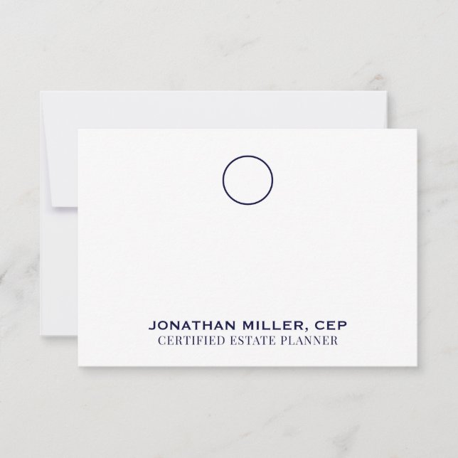 Custom Legal Logo Note Card Print or Digital (Front)