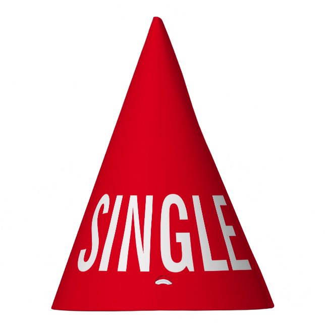 Custom LEGALLY SINGLE Funny Cake Party Party Hat (Right)