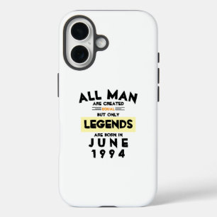 Custom Legends Are Born In Month Year iPhone 16 Case
