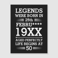 Custom Legends Were Born in Date Month Year Age