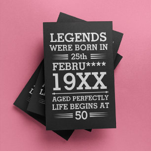 Custom Legends Were Born in Date Month Year Age