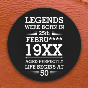 Custom Legends Were Born in Date Month Year Age