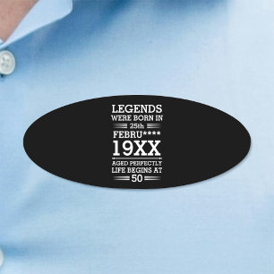 Custom Legends Were Born in Date Month Year Age Name Tag