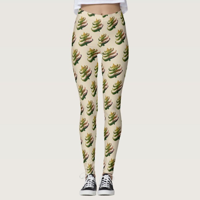 Custom Leggings Christmas Trees (Front)