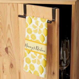 Custom Lemon Citrus  Tea Towel