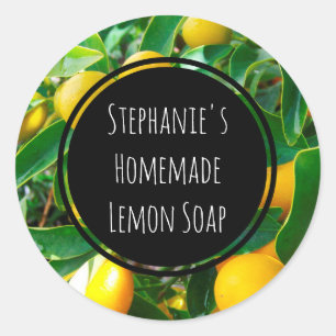 Custom Lemon Fragrance Bottle Jar Garden Label