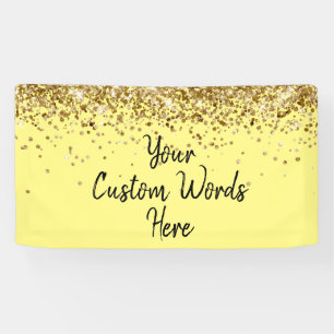 Custom Lemon Yellow Birthday Party Photo Booth Banner