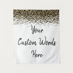 Custom Leopard Backdrop Personalised Photo Booth Tapestry