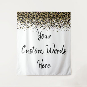 Custom Leopard Backdrop Personalised Photo Booth Tapestry