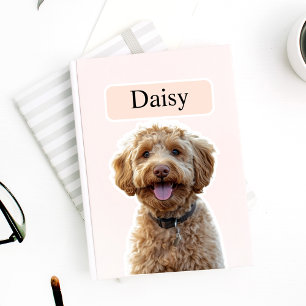 Custom Leopard Print Dog Photo with Name 