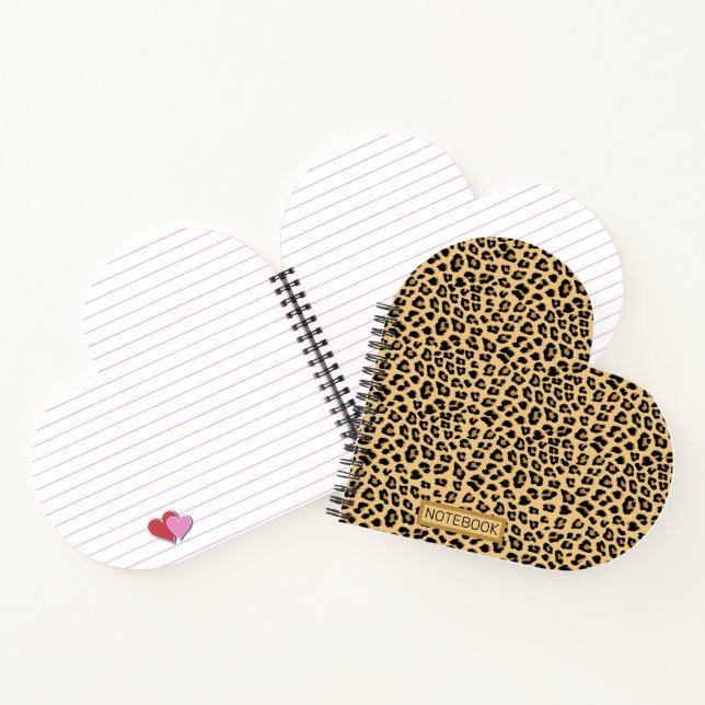 Custom Leopard Print Pattern Notebook (Inside)