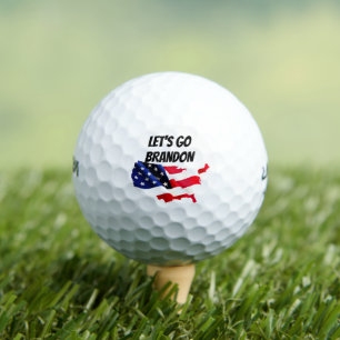 Custom LET'S GO BRANDON Funny Humour FJB Politics Golf Balls