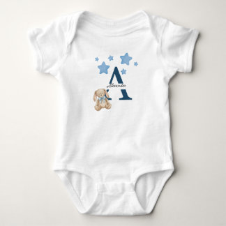  Custom letter A or name  T-Shirt Baby Bodysuit
