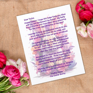 Custom Letter From The Easter Bunny 