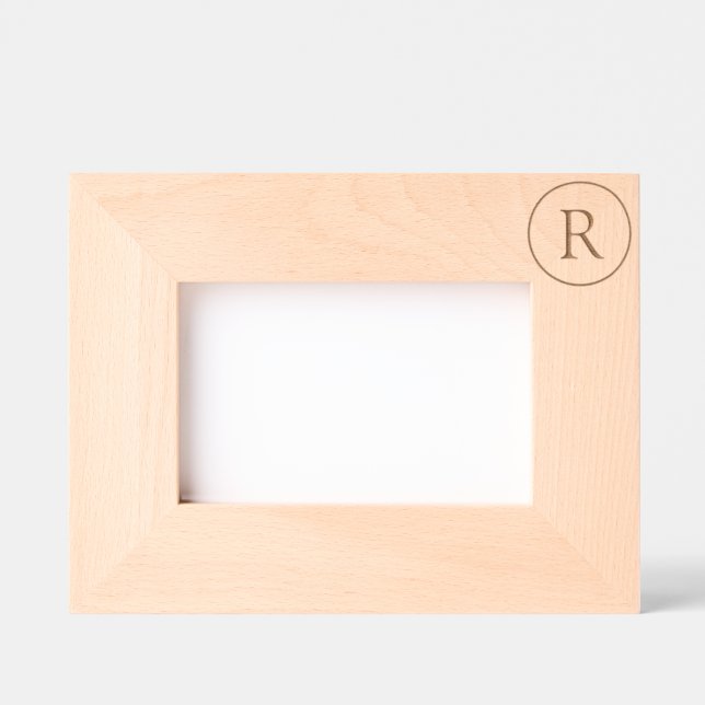Custom Letter Monogram Personalised Etched Frames (Front)