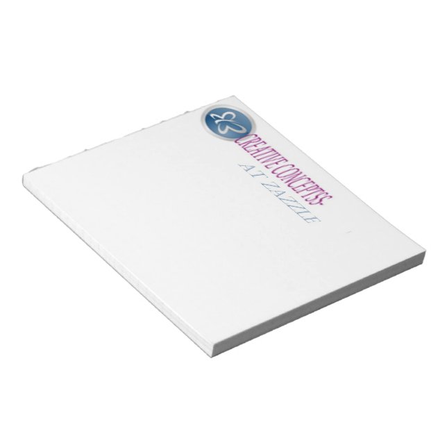 CUSTOM LETTERHEAD NOTE PADS 5 x6 post it (Angled)