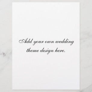 Custom Letterhead Wedding Stationery