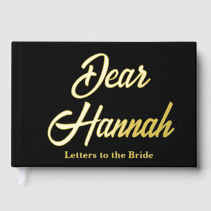 Custom Letters to the Bride Hen Do Bridal Shower Guest Book