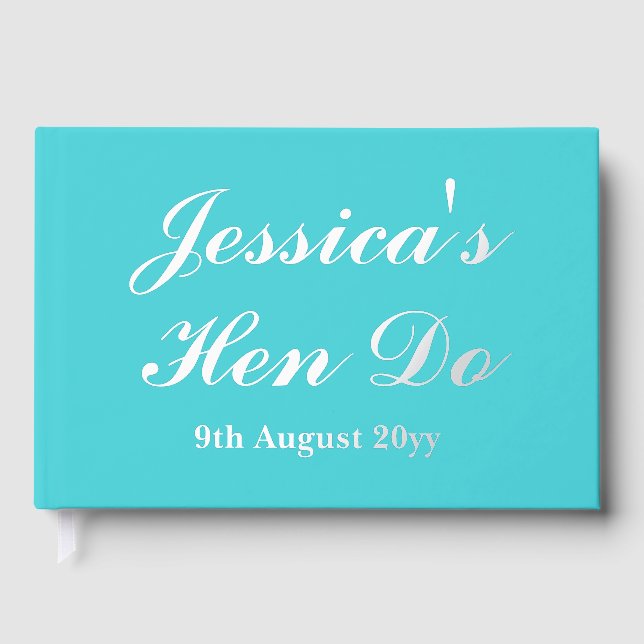 Custom Letters to the Bride Hen Do Trip Weekend Guest Book (Front)