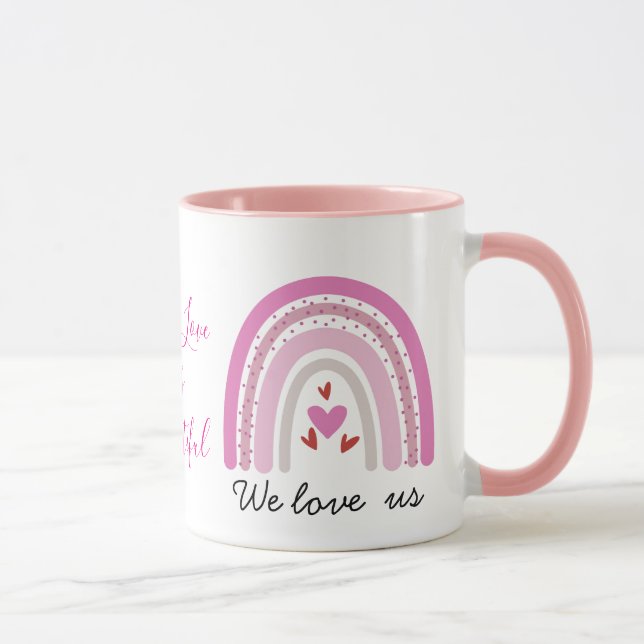 Custom LGBTQ Pride Rainbow Coffee Mug (Right)