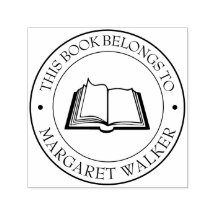 Custom Library Book Stamp - Ex Libris - Bookplate