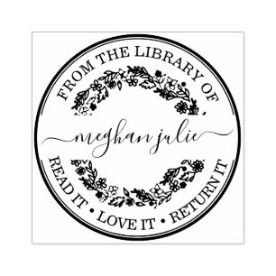 Custom Library Stamp With Proof