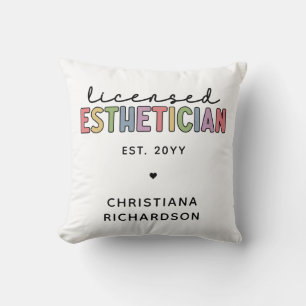 Custom Licensed Aesthetician Cosmetologist Cushion