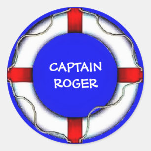 Custom Life Preserver Classic Round Sticker