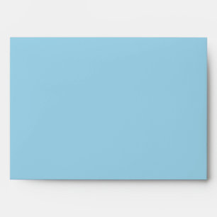 Custom Light Blue Envelope with Return Address