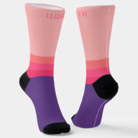 Custom Light Dark Pink Purple Colour Block