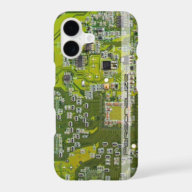 Custom Light Green PCB Circuit Board for IT Pros (Back)