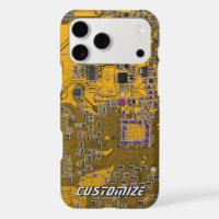 Custom Light Orange PCB Circuit Board for IT Pros