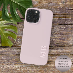 Custom Light Soft Dusty Rose Blush Pink Coloured iPhone 13 Pro Max Case