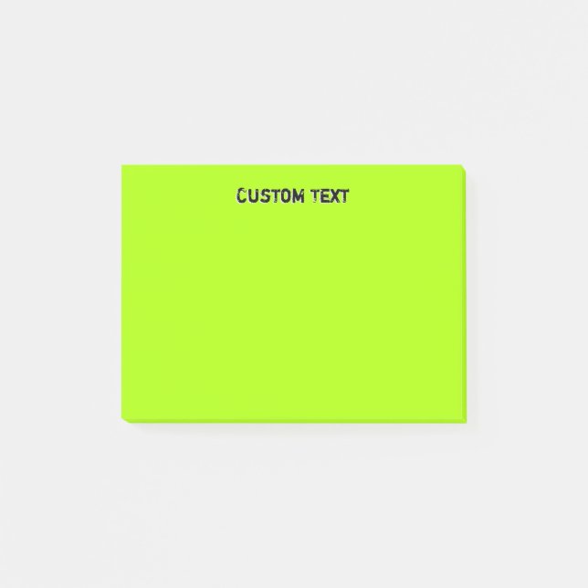 Custom Lime Green Post-it Notes (Front)