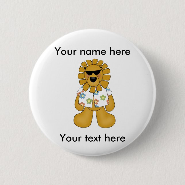 CUSTOM LION DUDE Button (Front)