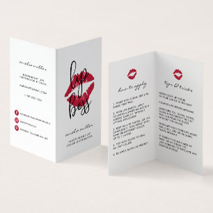 Custom Lip Product Distributor Tips & Tricks Business Card